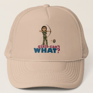 Camouflage Archery Girl - Light Trucker Hat