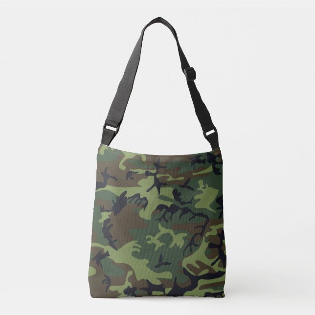 Camouflage Army Military Camo Crossbody Bag (Front)