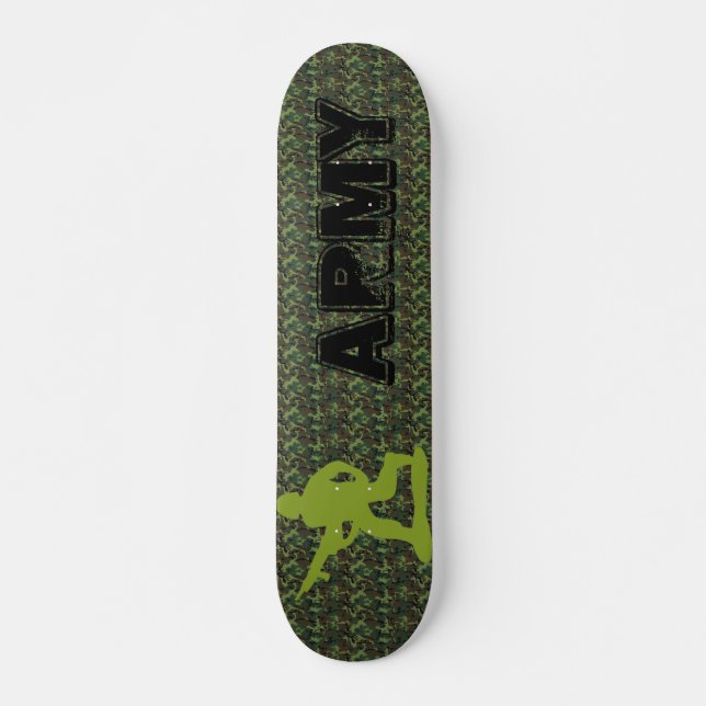 camouflage  ARMY Spy mission skateboard (Front)