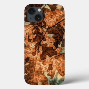 camouflage Autumn Leaves Orange Fall Foliage iPhone 13 Case