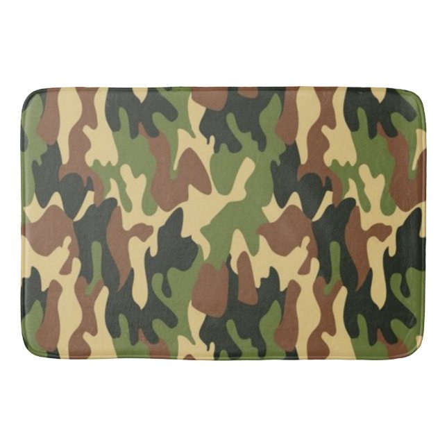 camouflage bath mat (Front)