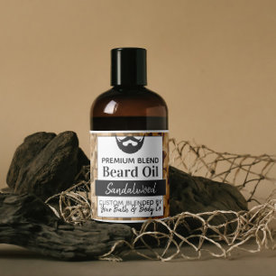 🧔♂️ Camouflage Beard Oil Labels With Ingredients