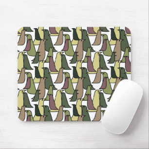 Camouflage Birds Mouse Mat