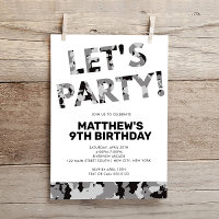 Camouflage Birthday, Let's Party Grey Camo