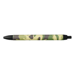 Camouflage Black Ink Pen