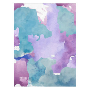 Camouflage Blue Abstract Pattern Tablecloth