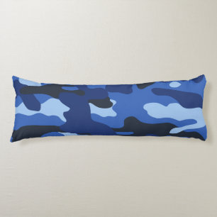 Camouflage Blue Camo Army Pattern Body Cushion