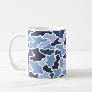 Camouflage Blue Coffee Mug