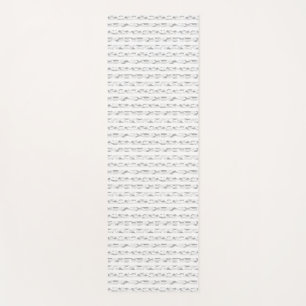 Camouflage × Border (White) Yoga Mat