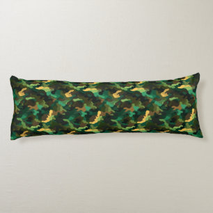 Camouflage Botanical Bedroom Decor Cottagecore Dec Body Cushion