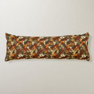 Camouflage Bouquet Warm Interiors Coastal Wedge Body Cushion