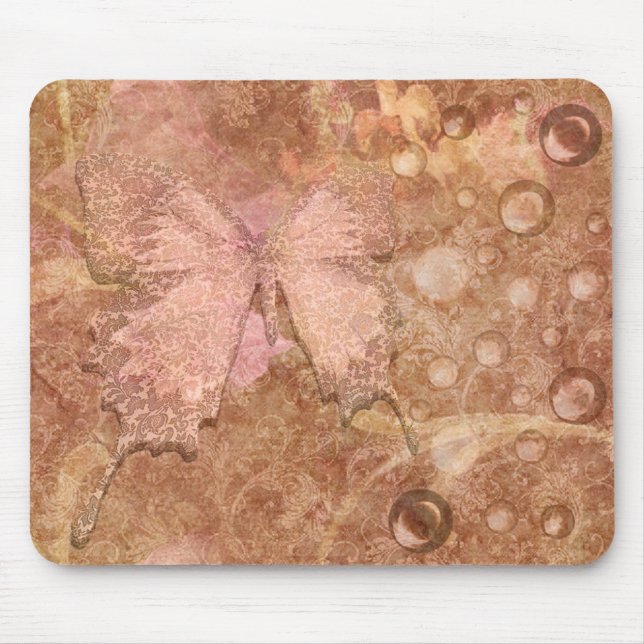 Camouflage Butterfly_Mousepad Mouse Mat (Front)