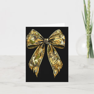 Camouflage Camo Bow Hunting Girl Card
