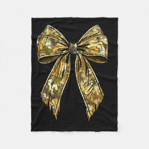 Camouflage Camo Bow Hunting Girl Fleece Blanket