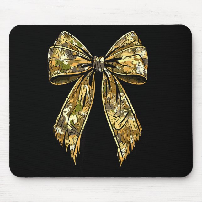 Camouflage Camo Bow Hunting Girl  Mouse Mat (Front)