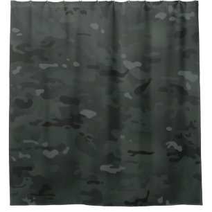 Camouflage Camo Pattern Night Colours Shower Curtain