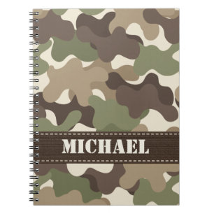 Camouflage Camo Spiral Notebook Journal