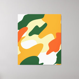 camouflage canvas print