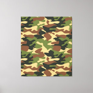 camouflage canvas print