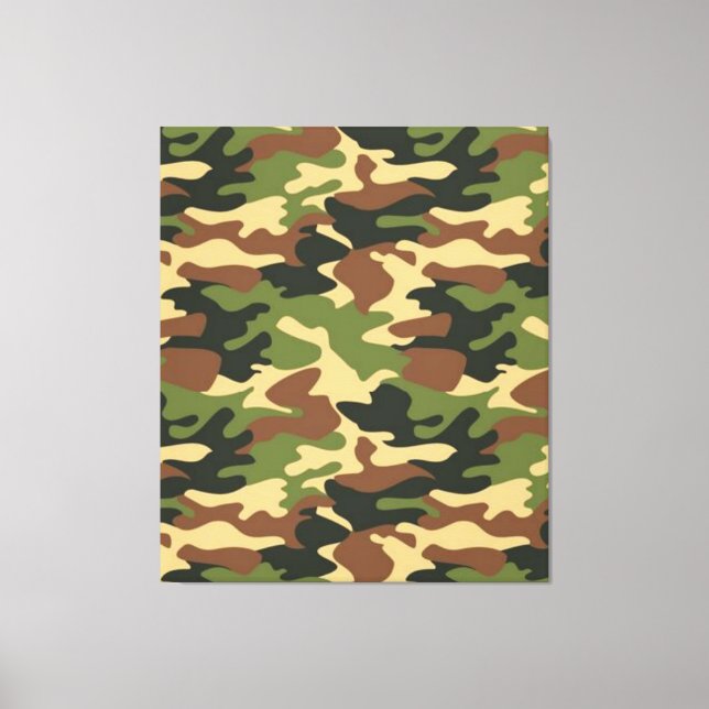 camouflage canvas print (Front)