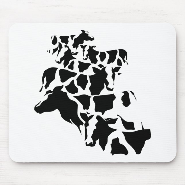 Camouflage cattle mouse mat (Front)