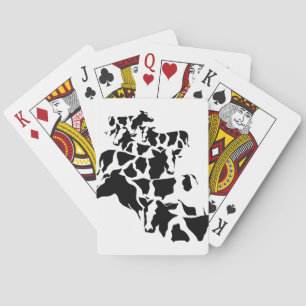 Camouflage cattle playing cards
