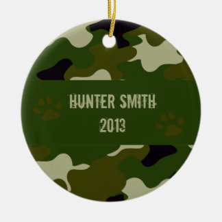 Camouflage Ceramic Tree Decoration