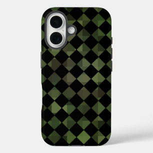 camouflage chequered pattern iPhone 16 case