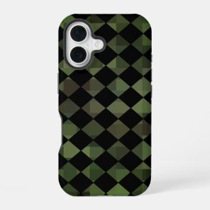 camouflage chequered pattern iPhone 16 case