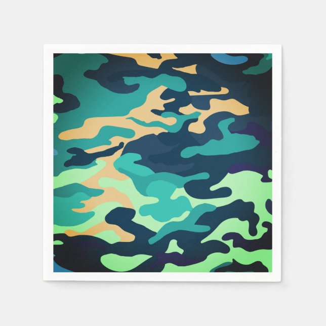 Camouflage Cocktail Napkin (Front)