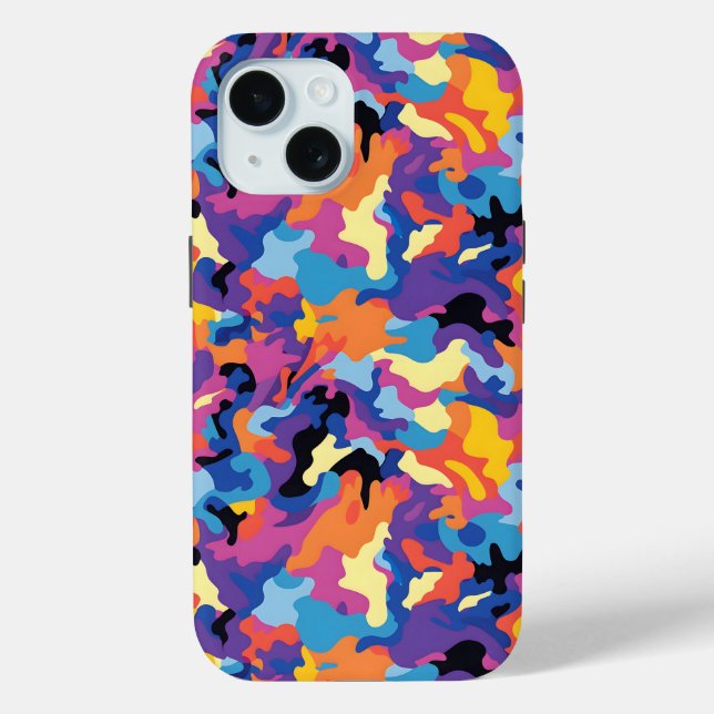 Camouflage Colourful Pattern Case-Mate iPhone Case (Back)