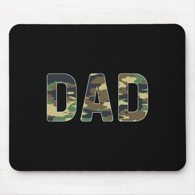 Camouflage Dad Fathers Day  Mouse Mat (Front)