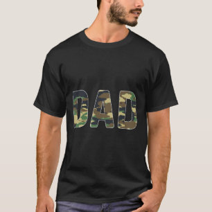 Camouflage Dad Fathers Day  T-Shirt
