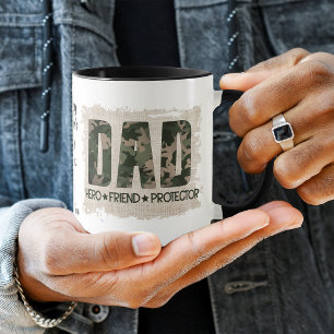 Camouflage DAD Hero Friend Protector Mug