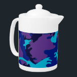 Camouflage Dark Blue & Purple Pattern<br><div class="desc">Personalise this template with your art or photo and customise it to your liking. The product features a blue and purple camouflage pattern.</div>