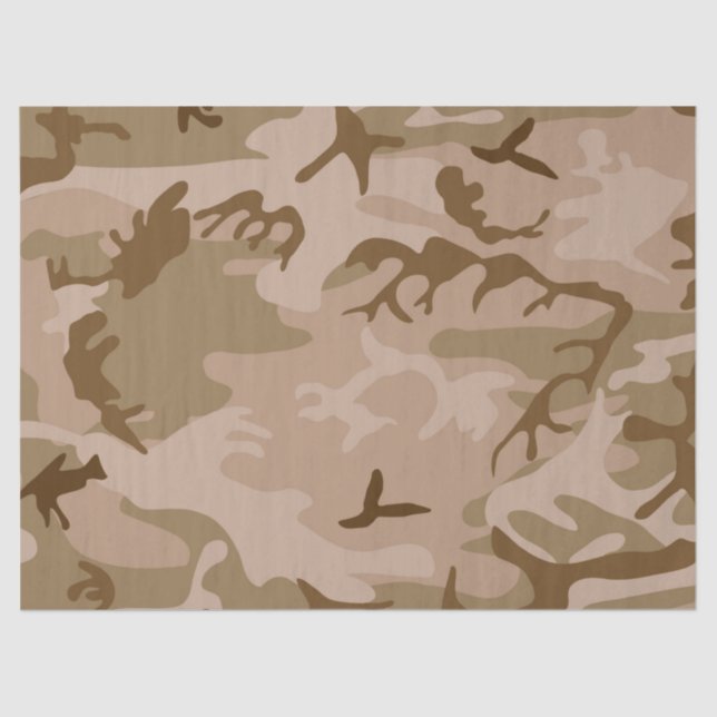 Camouflage Desert Sand Tissue Paper (Front)