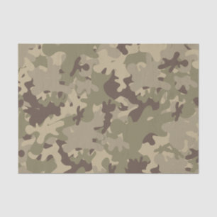 Camouflage design tissue paper