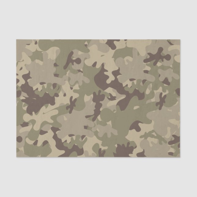 Camouflage design tissue paper (Front)