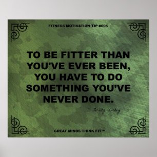 Camouflage Exercise Motivation 005 Poster