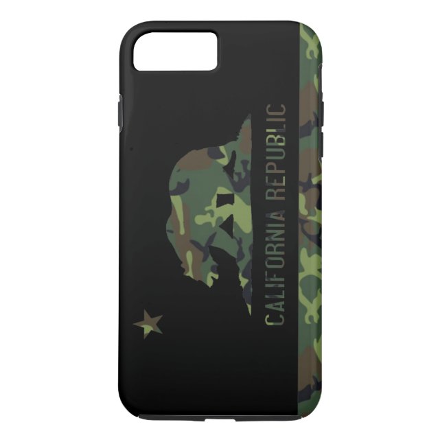 Camouflage Flag of California Republic Case-Mate iPhone Case (Back)