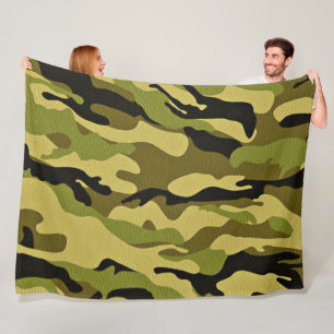 camouflage fleece blanket