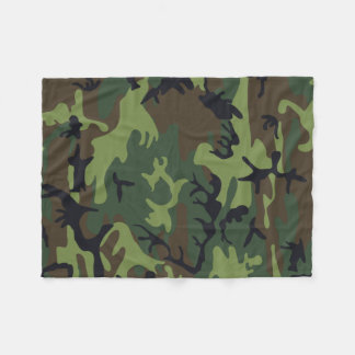 camouflage fleece blanket