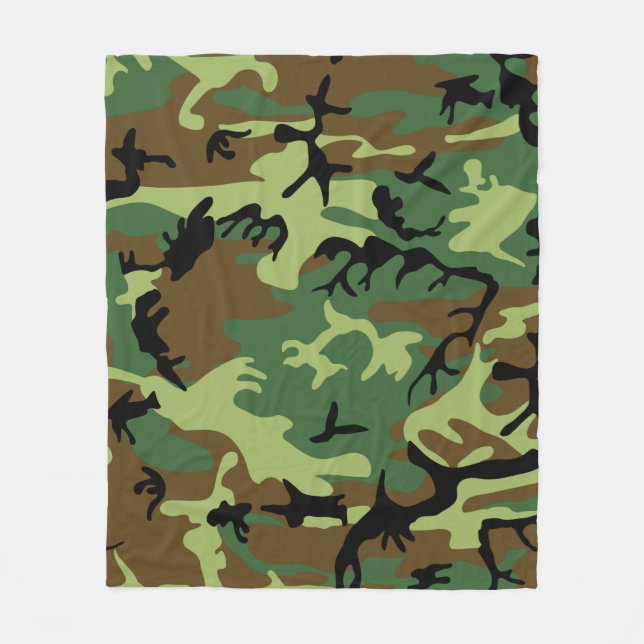 Camouflage Fleece Blanket (Front)