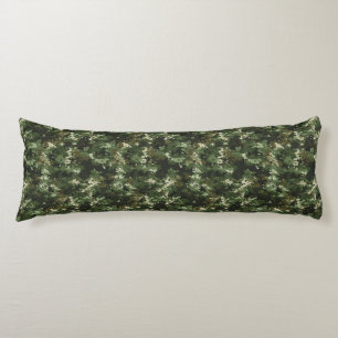 Camouflage Floral Bedroom Decor Retro Couch Body Cushion