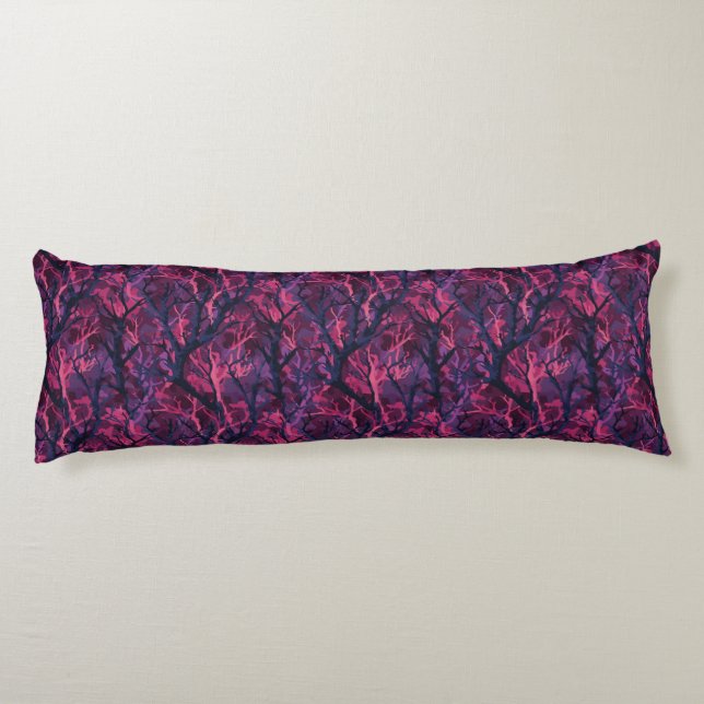 Camouflage Flower Interior Design Boho Bed Body Cushion (Back)