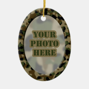 Camouflage Frame Ornament (2-sided)