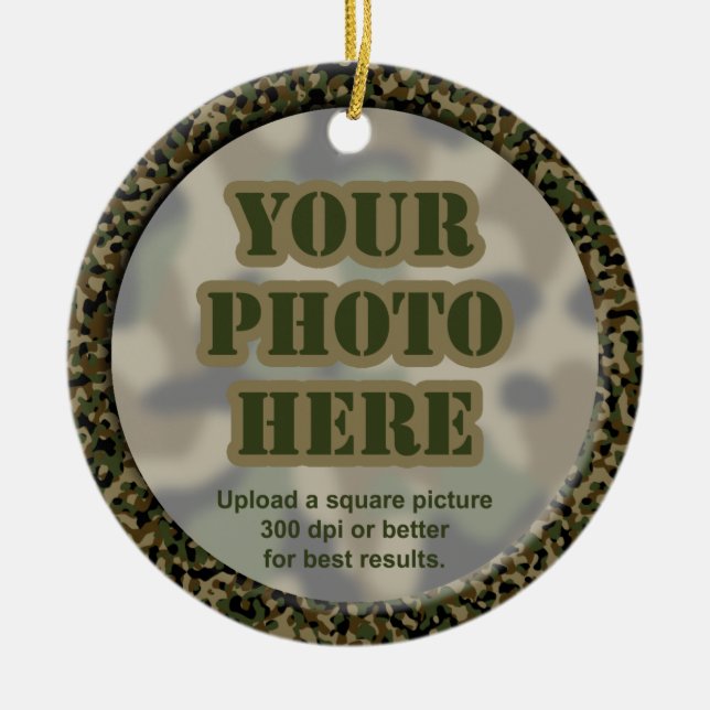 Camouflage Frame Ornament (2-sided) (Front)