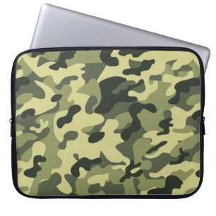 Camouflage Green Army Laptop Case Sleeve