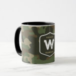 Camouflage Green Camo Army Pattern Monogram Mug<br><div class="desc">A green camouflage camo army pattern with customised monogram. Perfect design for anyone who loves the military,  army,  hunting and abstract patterns. Customise the monogram and make it your own.</div>