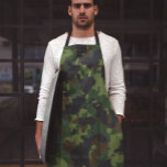 Camouflage Green Military Camo Forest Apron<br><div class="desc">This design may be personalized by choosing the customize option to add text or make other changes. If this product has the option to transfer the design to another item, please make sure to adjust the design to fit if needed. Contact me at colorflowcreations@gmail.com if you wish to have this...</div>